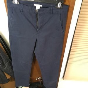 Navy skinny leg pant